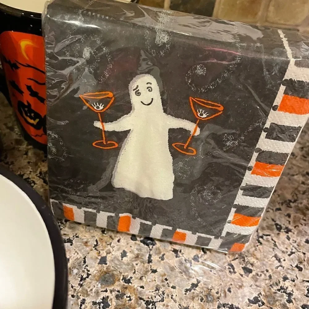 Certified International Halloween Vintage Bowls and Mug Set of 8!!